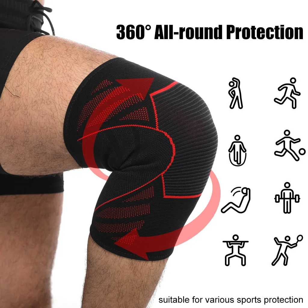 1 PC Elastic Knee Pads for Sports Gym Fitness Gear