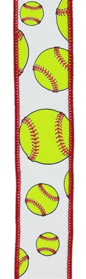 1.5" Softball Ribbon - 10yds