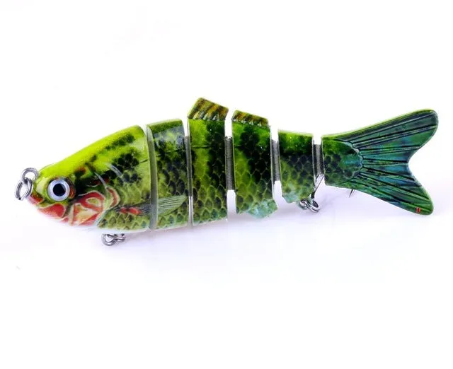 1pcs New Jointed Crankbait 6 Sections Swimbait Isca Artificial Fishing Lure 10cm 18g Culter Pike Fishing Tackle