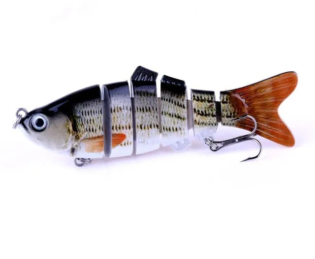 1pcs New Jointed Crankbait 6 Sections Swimbait Isca Artificial Fishing Lure 10cm 18g Culter Pike Fishing Tackle