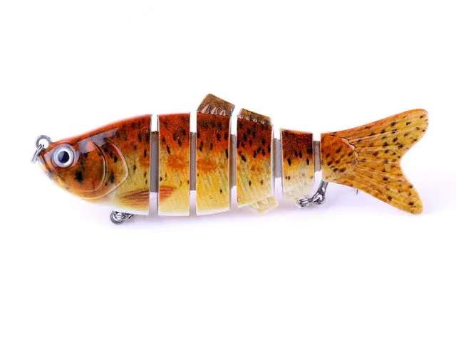 1pcs New Jointed Crankbait 6 Sections Swimbait Isca Artificial Fishing Lure 10cm 18g Culter Pike Fishing Tackle