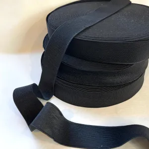 25mtr Roll Black 32mm Soft Sports Elastic