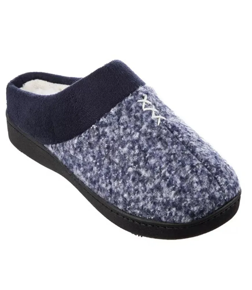 360 All Around Memory Foam House Shoe in Navy Blue by Isotoner