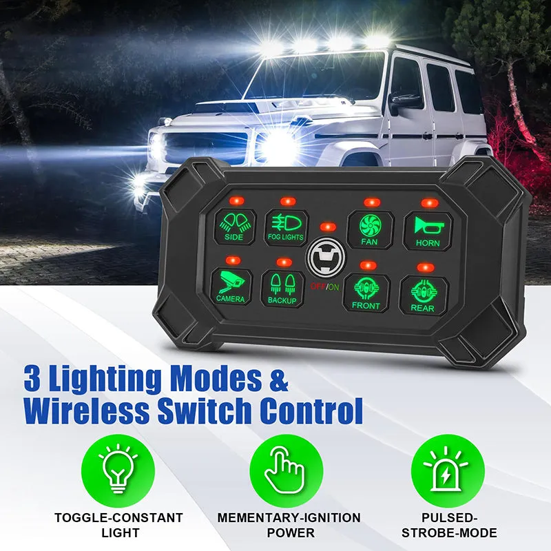 8 Gang Switch Panel for Automotive and Off Road