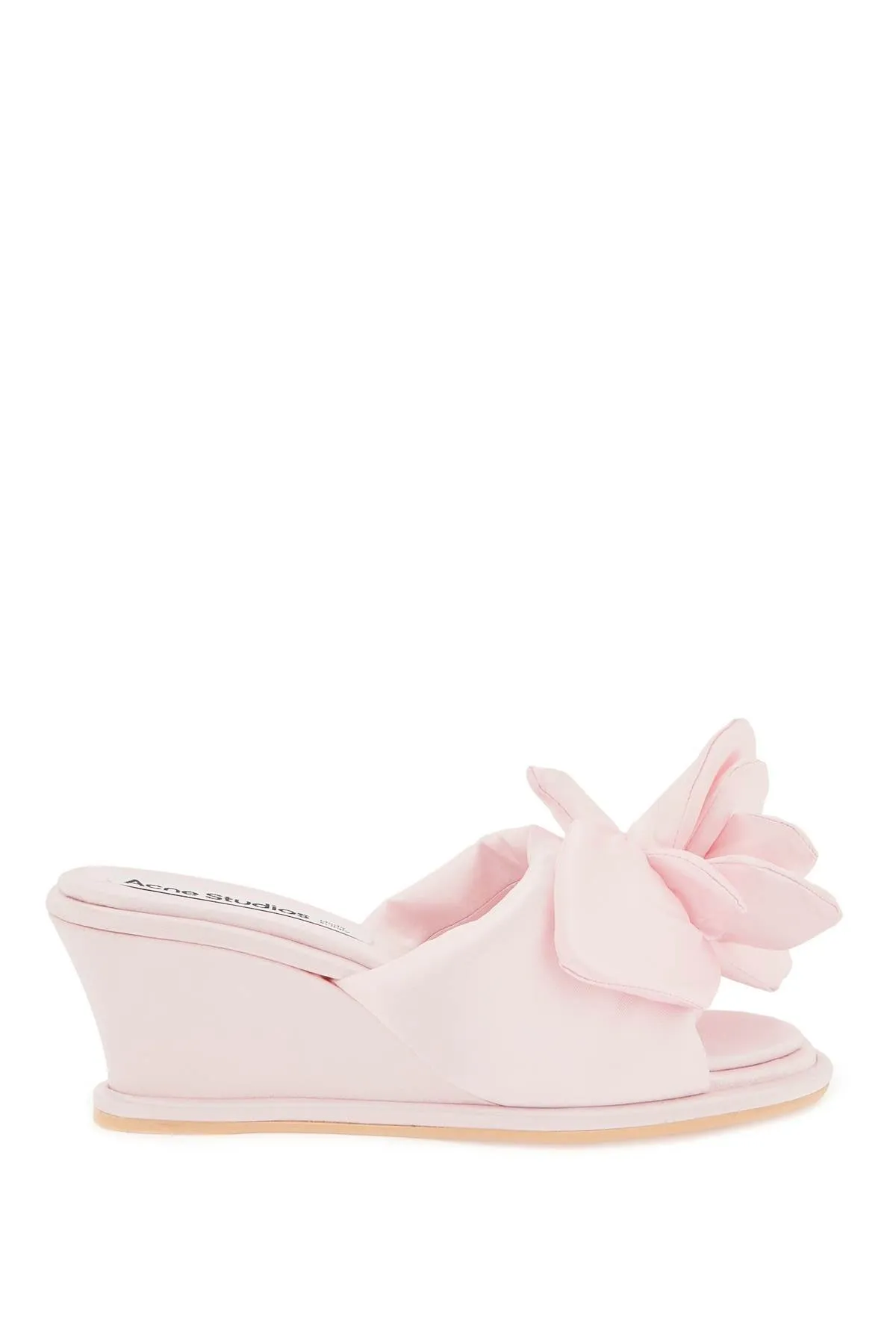 Acne studios satin wedge mules