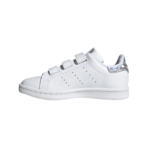 Adidas Stan Smith Cf C Ps-Boys Originals Shoes White/Silver Ee8484