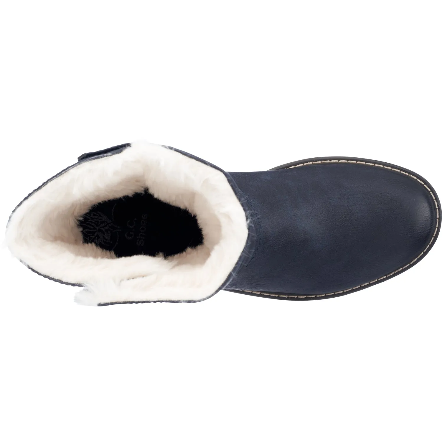 Bailey Navy Fur Boots