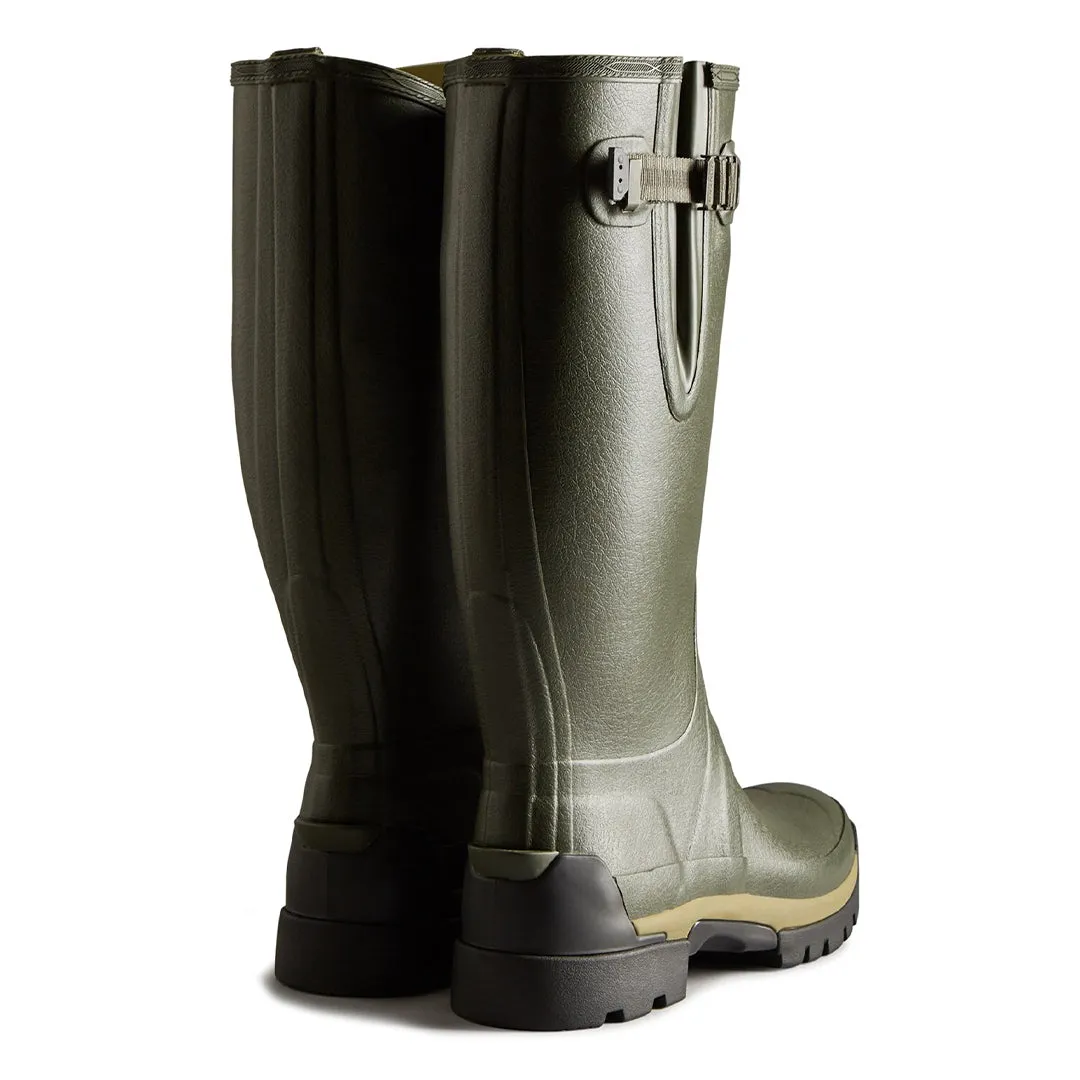 Balmoral Adjustable Wellington Boots - Dark Olive by Hunter