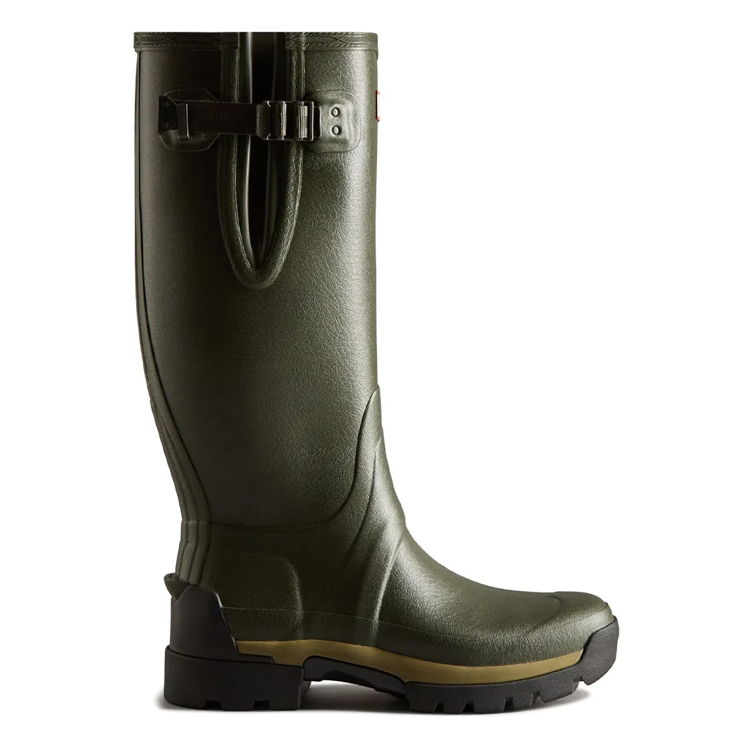 Balmoral Adjustable Wellington Boots - Dark Olive by Hunter