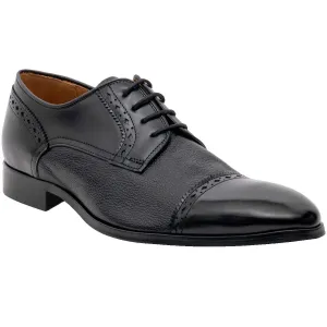 BARKER Ashbourne Shoes - Mens - Black Hi-Shine/Grain