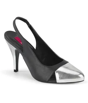 Black Heel Sling Back Pump