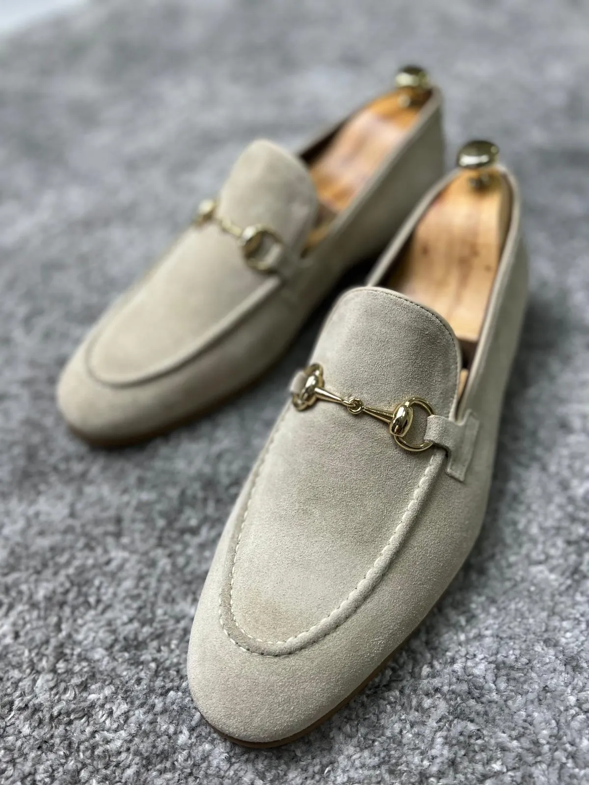 Bojoni Amato Special Edition Neolite Suede Beige Leather Loafer