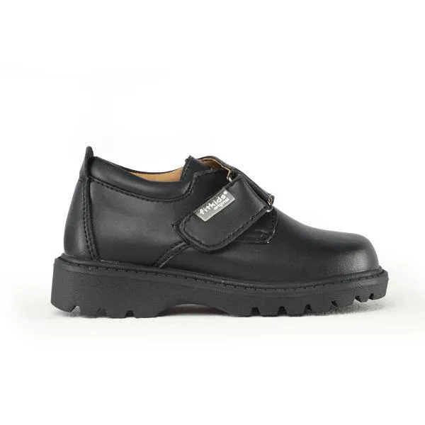 BOYS STRAP SCHOOL SHOE - BLACK