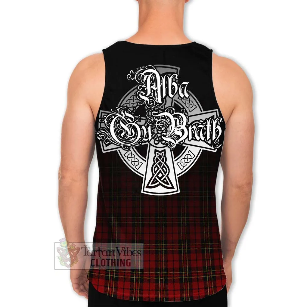 Brodie Tartan Men's Tank Top Featuring Alba Gu Brath Family Crest Celtic Inspired