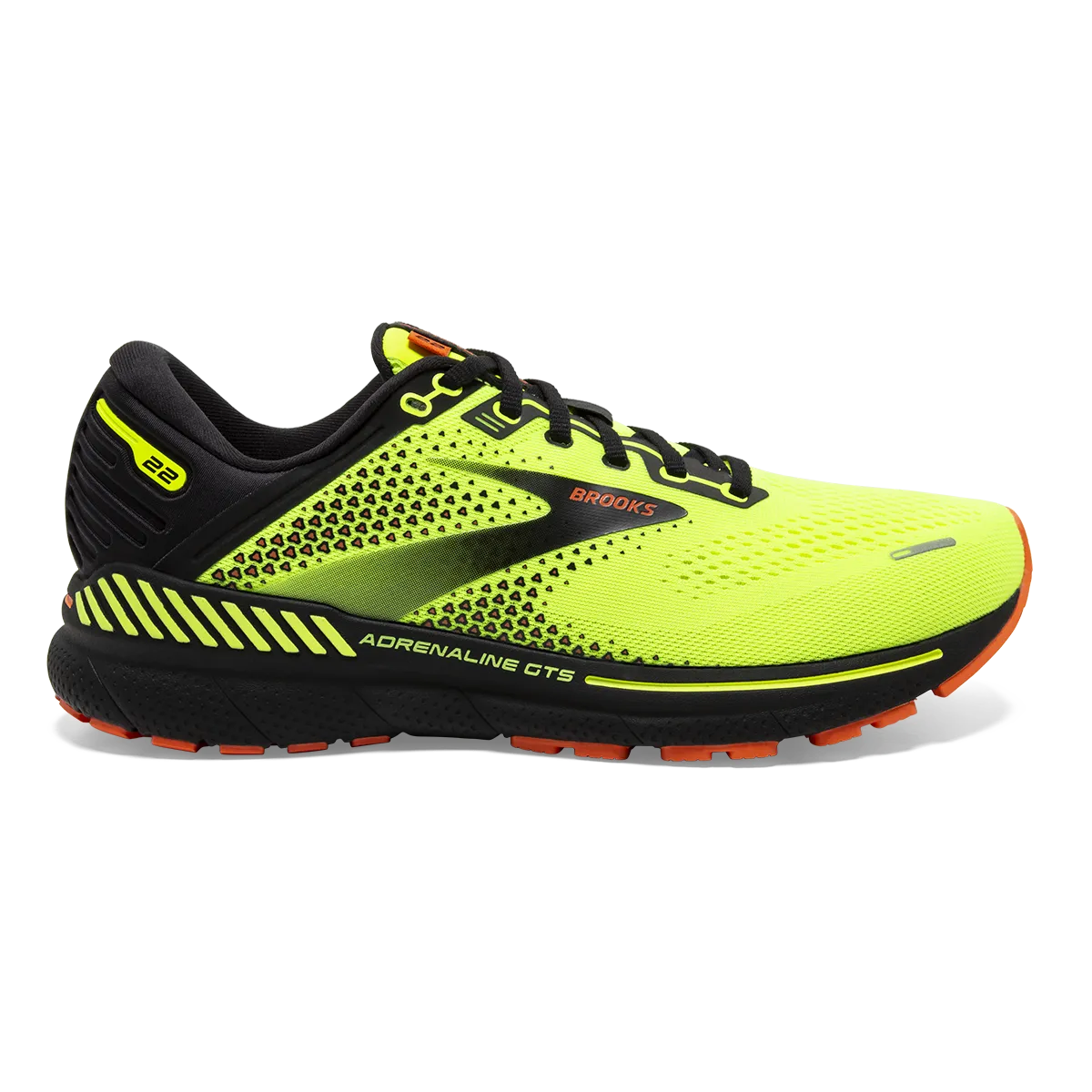 Brooks Adrenaline GTS 22 - Nightlife - Black - Flame