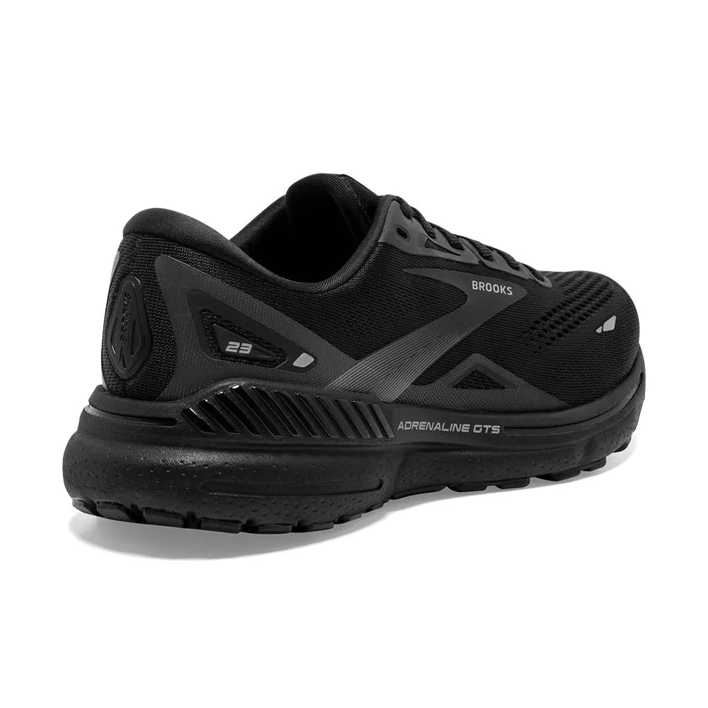 Brooks Adrenaline GTS 23 Wide (Mens) - Black/Black/Ebony