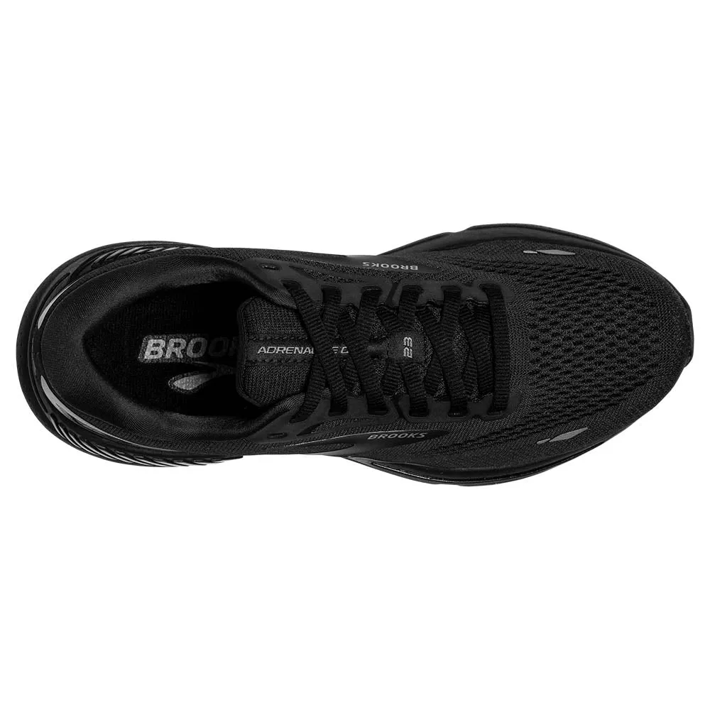 Brooks Adrenaline GTS 23 Wide (Mens) - Black/Black/Ebony