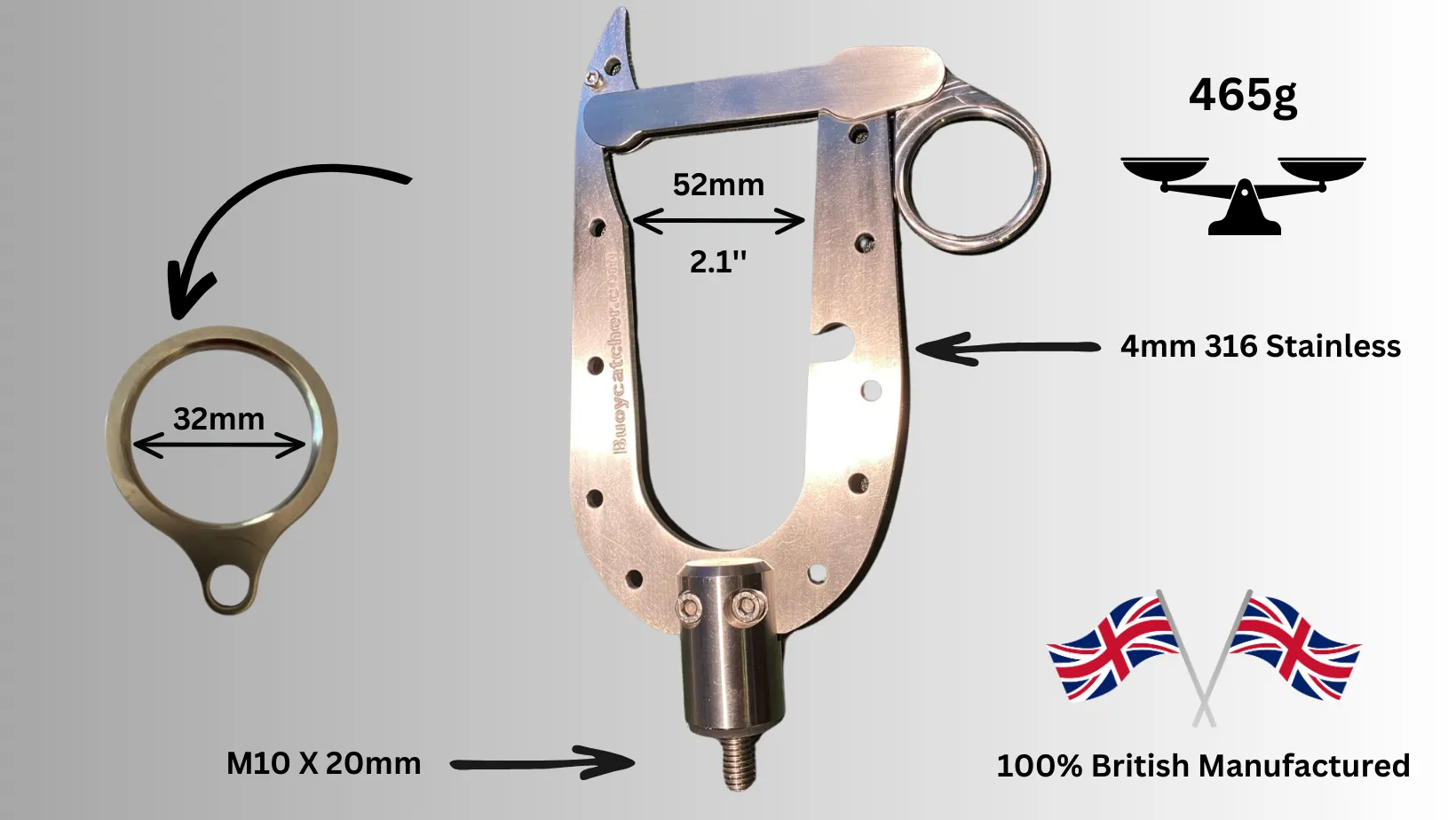 Buoycatcher Max Boat Hook End Attachment