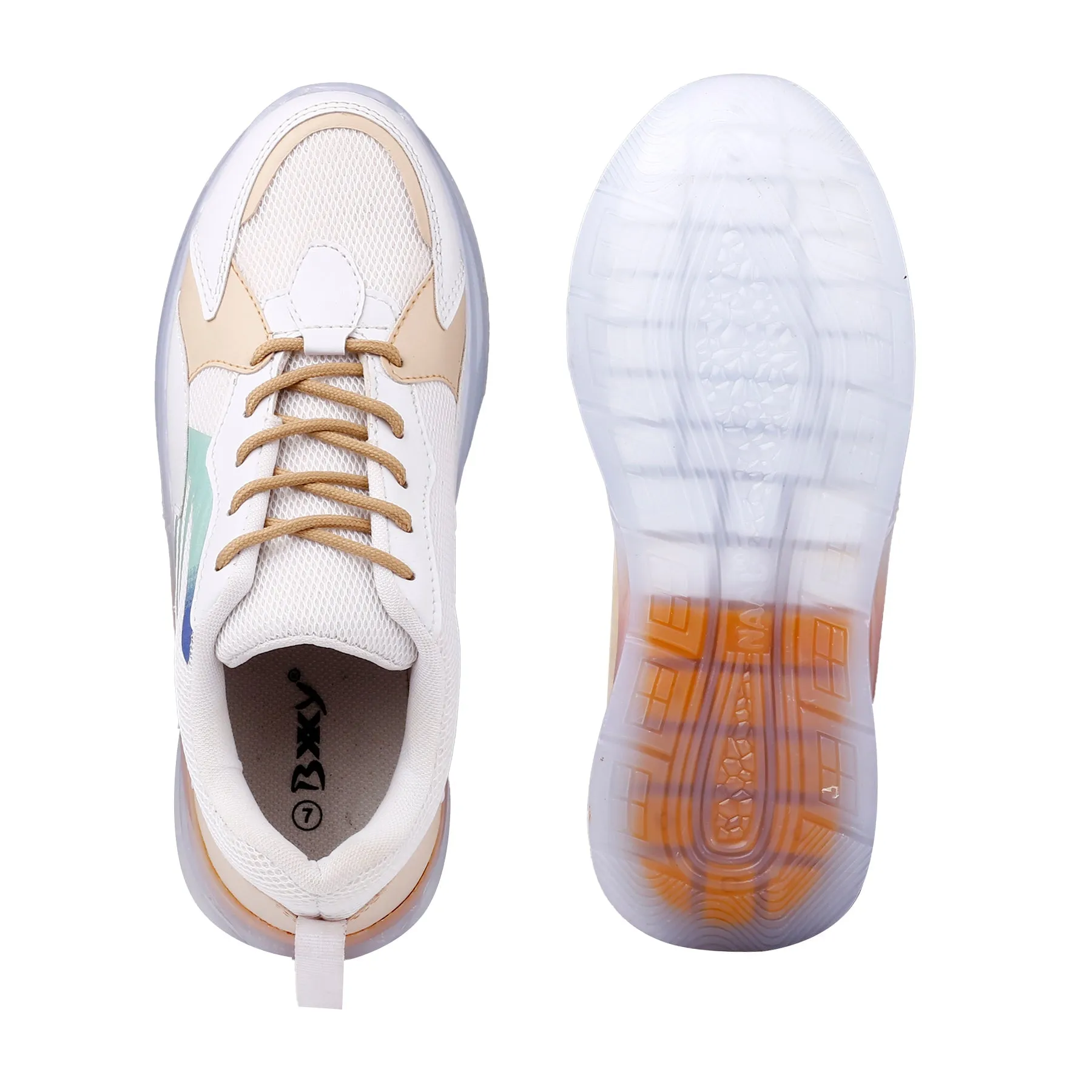 Bxxy's Rich Look Lace-up Sports Shoes for Men