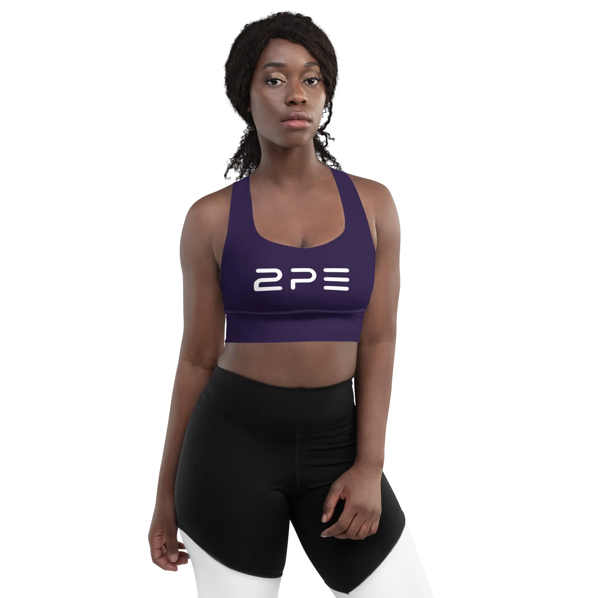 Compression sports bra - Purple