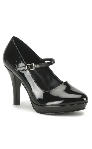 CONTESSA-50X Blk Pat Heels