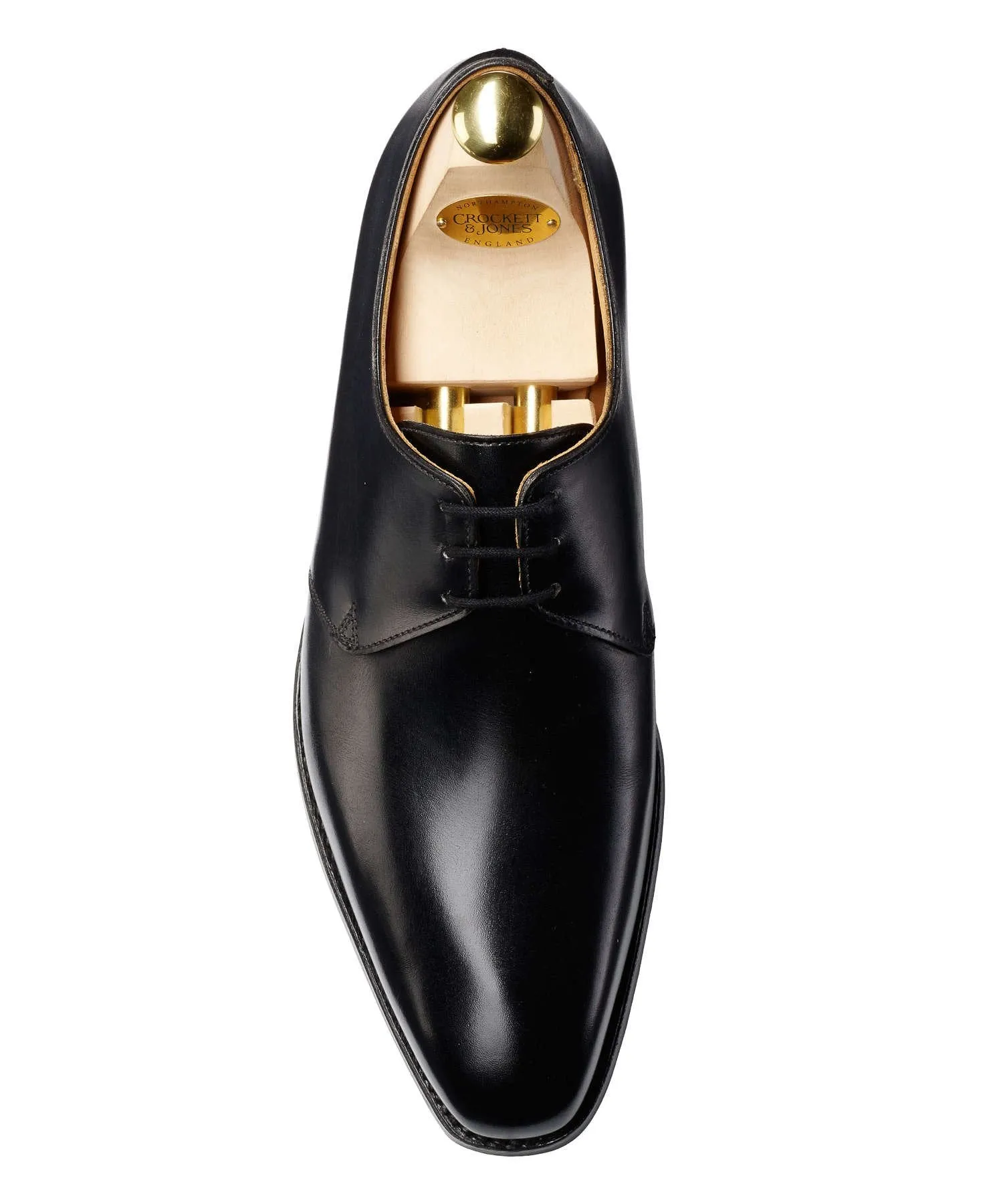 Crockett and Jones Highbury Plain-toe Shoe in Black Calf