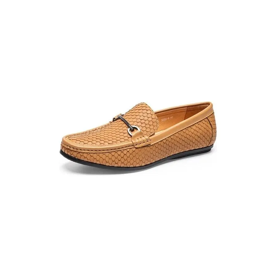 CrocLuxe Exotic Metal Toe Slip On Loafers