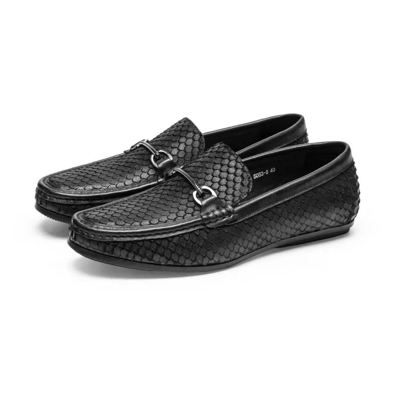 CrocLuxe Exotic Metal Toe Slip On Loafers