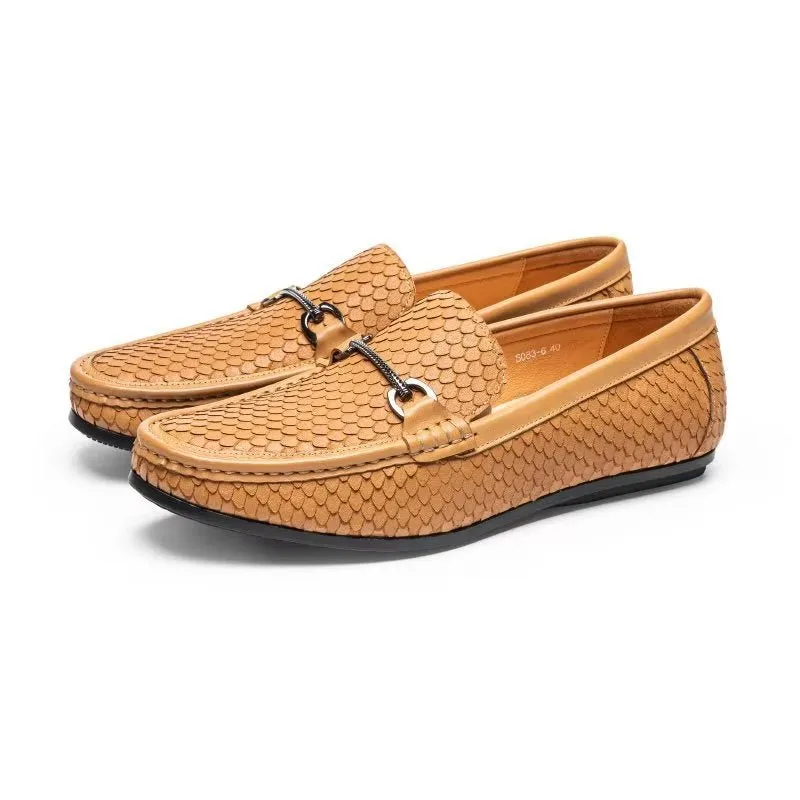 CrocLuxe Exotic Metal Toe Slip On Loafers