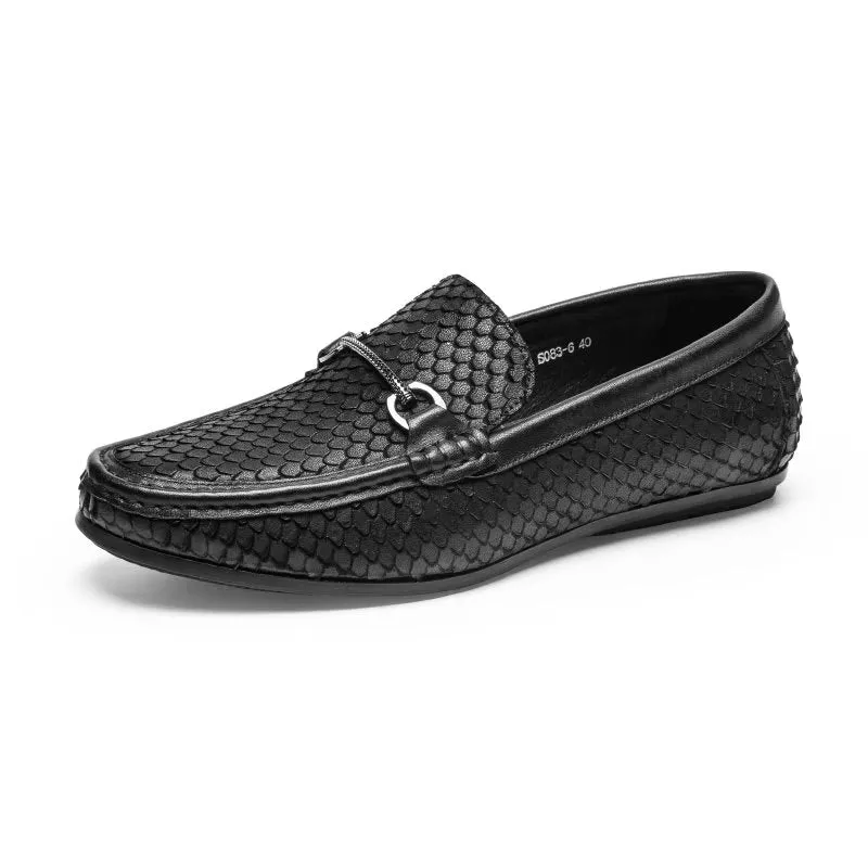 CrocLuxe Exotic Metal Toe Slip On Loafers