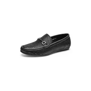 CrocLuxe Exotic Metal Toe Slip On Loafers