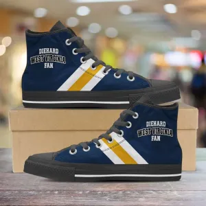 Diehard West Virginia Fan Canvas High Top Shoes