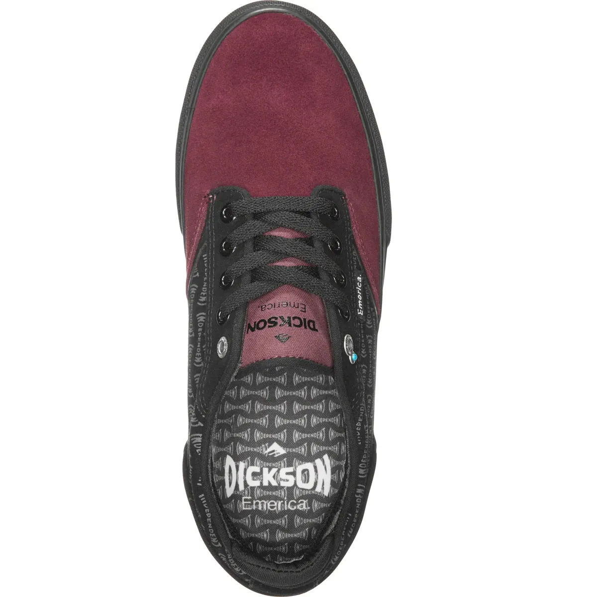 Emerica Shoes Dickson X Independent - Red/Black