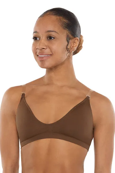 Eurotard 95624 Womens Seamless Padded Wide Band Bra by EuroSkins