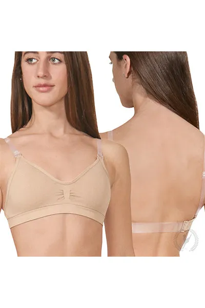 Eurotard 95624 Womens Seamless Padded Wide Band Bra by EuroSkins