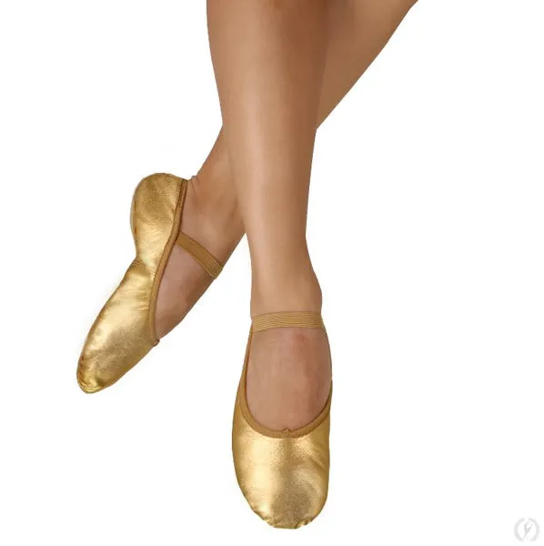 Eurotard A2001A Adult Metallic Full Sole Leather Ballet Slipper