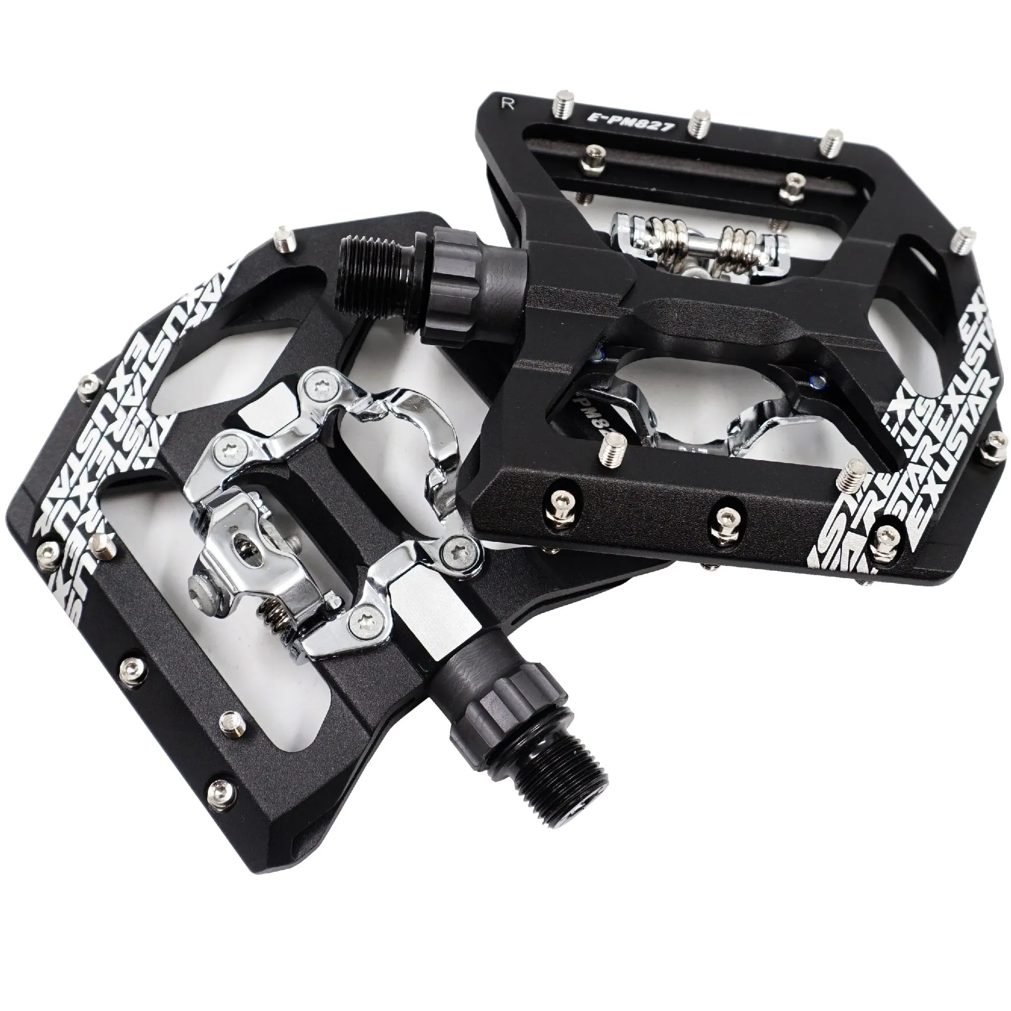 Exustar E-PM827 Dual-interface SPD Platform Pedals