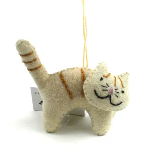 Felt Cat Ornament Silk Road Bazaar