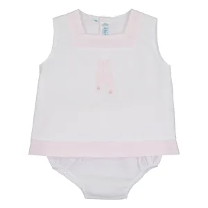 Feltman Brothers Ballet Shoes Diaper Set White/Pink 828 5010