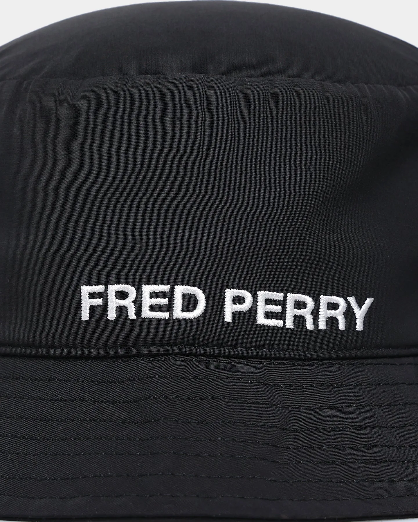 Fred Perry Laurel Wreath Branded Bucket Hat Black