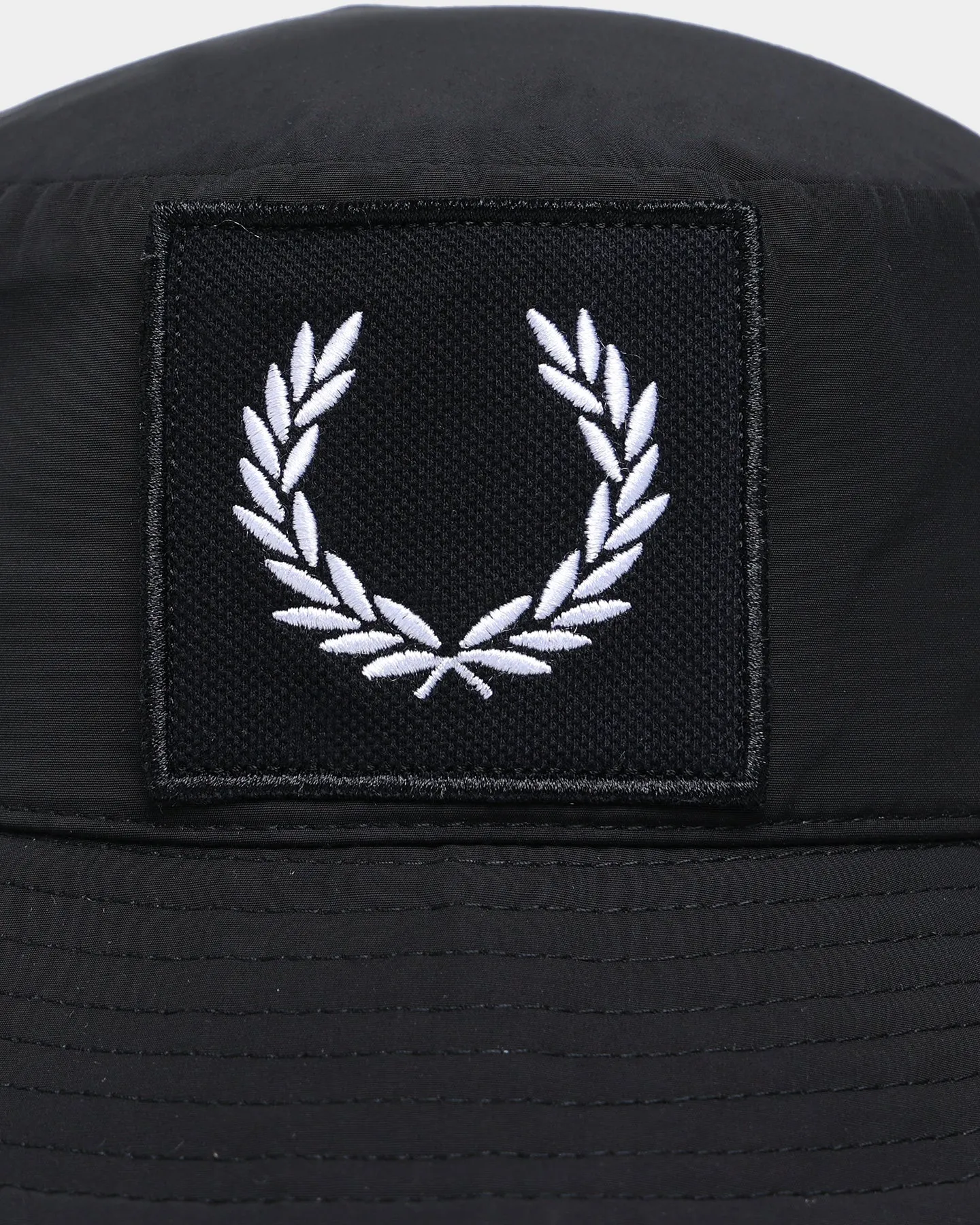 Fred Perry Laurel Wreath Branded Bucket Hat Black