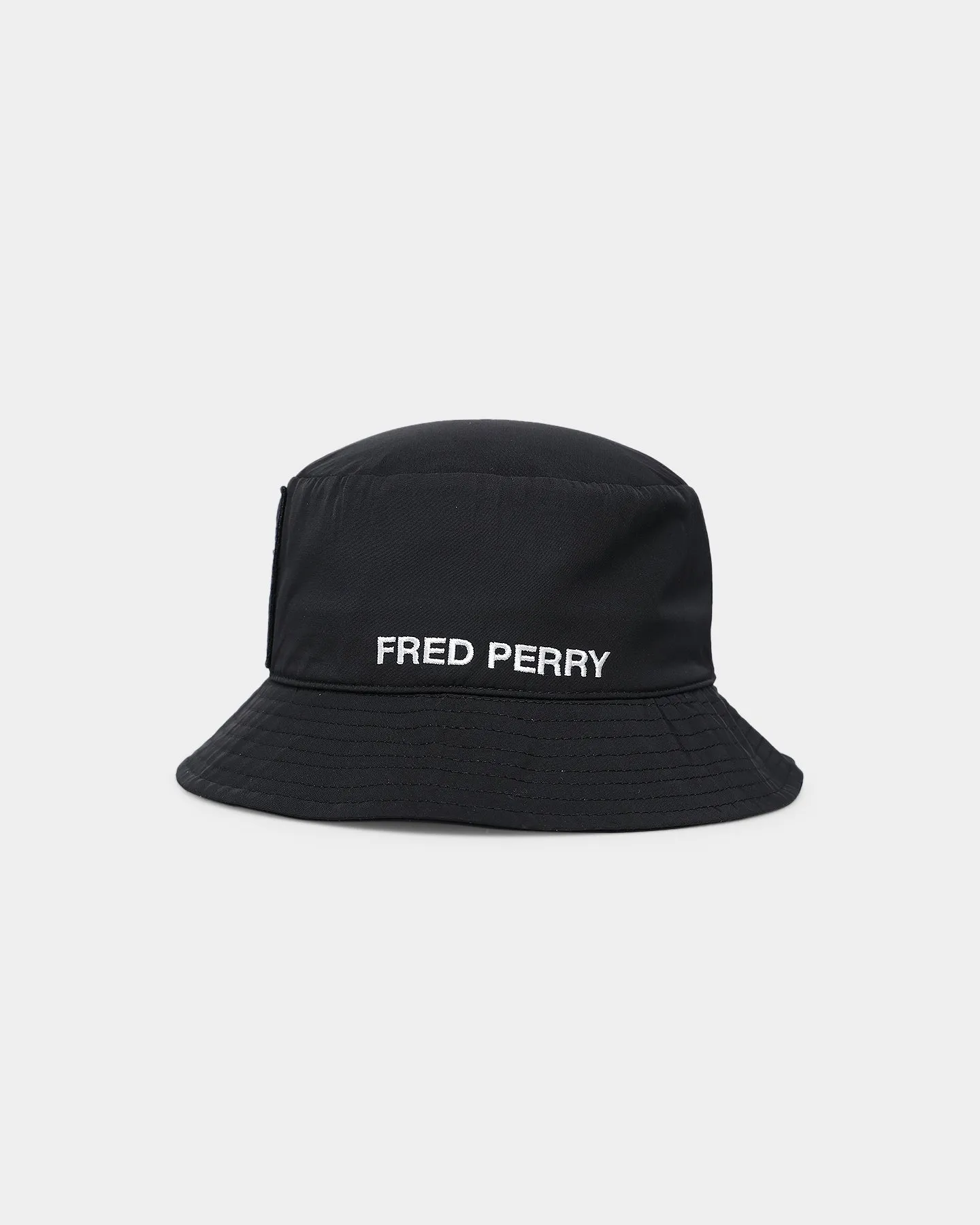 Fred Perry Laurel Wreath Branded Bucket Hat Black