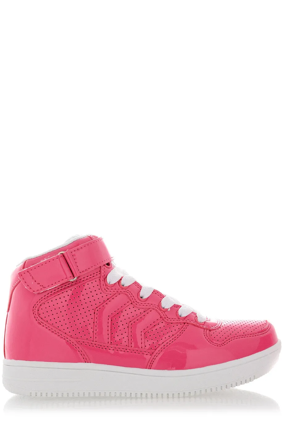 FREDDIE Fuchsia Patent Sneakers