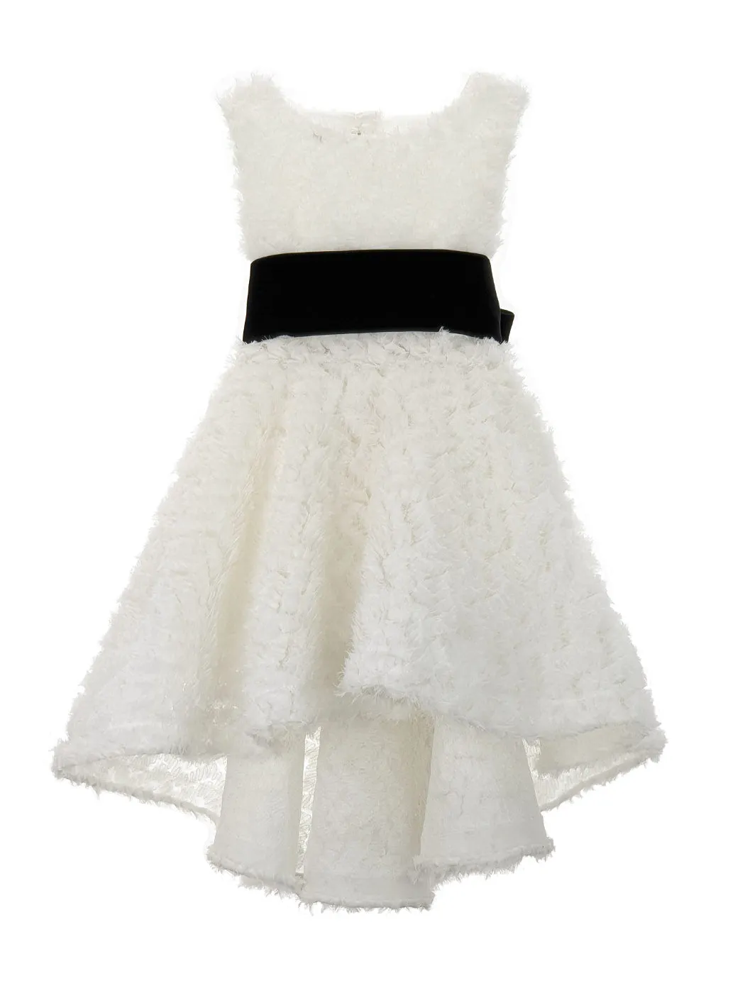 Girl's jacquard Dress - THEKLA White