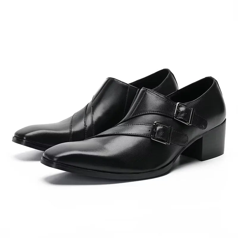 GlamLeather Exotic Monkstrap Dress Shoes