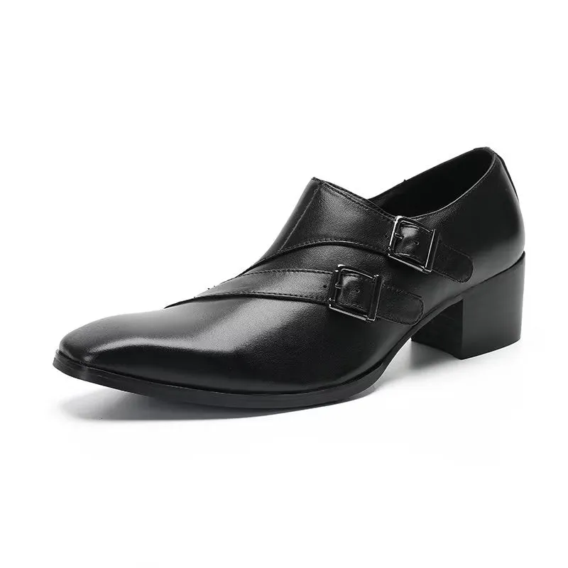 GlamLeather Exotic Monkstrap Dress Shoes