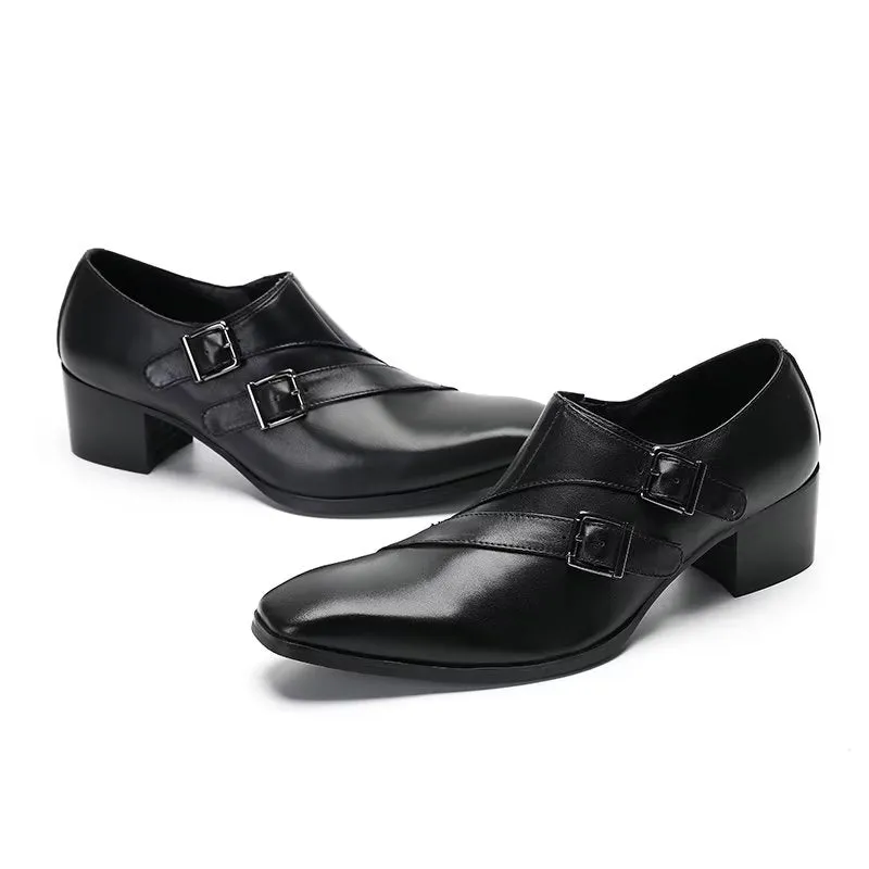 GlamLeather Exotic Monkstrap Dress Shoes