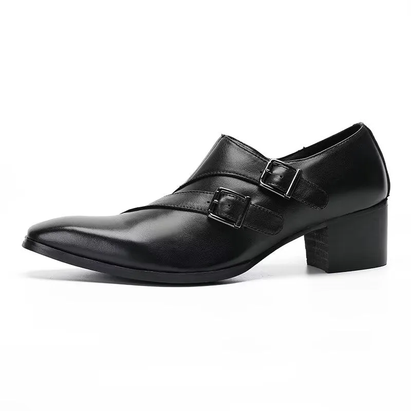 GlamLeather Exotic Monkstrap Dress Shoes