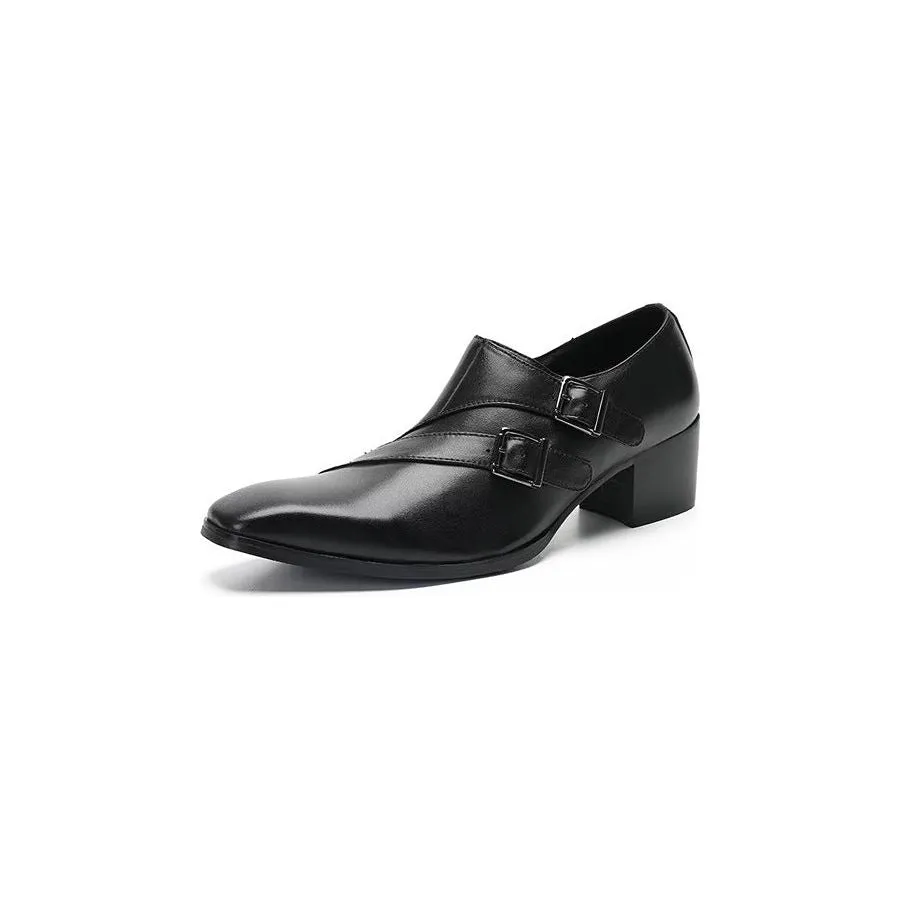 GlamLeather Exotic Monkstrap Dress Shoes