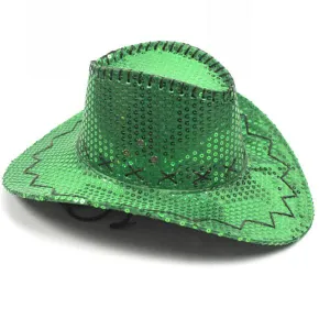 Green Sequin Cowboy/Cowgirl Hat